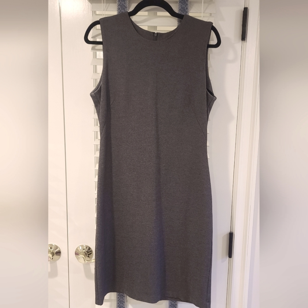 J. Mclaughlin Dark Gray Sleeveless Catalyst Dress - Size Medium
